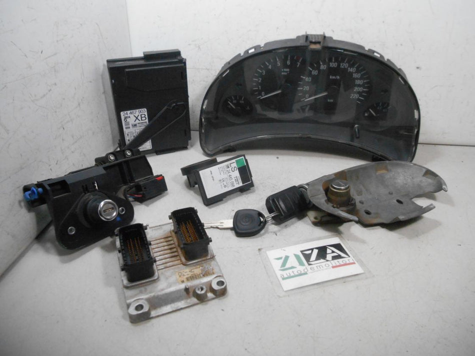 Kit Chiave ECU Opel Corsa C 1.0 12V 43kw 58cv Z10XE 2003 55350551 0261207960