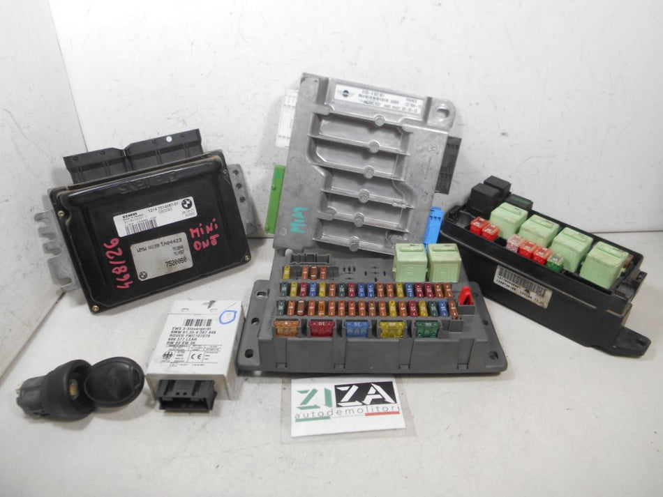 Kit Chiave ECU Mini Cooper R50 1.6 66kw 90cv W10B16A 2002 1214-7514587-01 S118012001 7520060