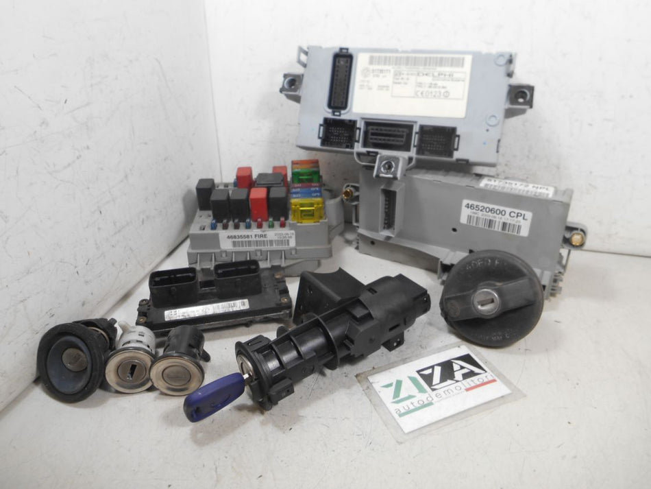 Kit Chiave ECU Fiat Punto 188 1.2 60cv 188A4000 2003 55192305 IAW5AF.P3