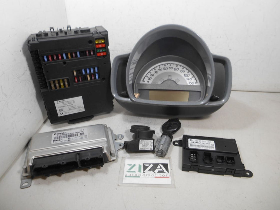 Kit Chiave ECU Smart ForTwo W451 1.0 52kw 3B21 2009 A1329002300 0261S07697