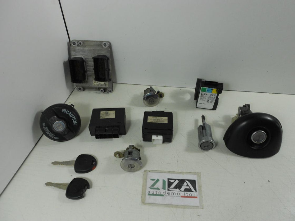 Kit Chiave ECU Opel Agila A 1.0 43kw 58cv Z10XE 2001 0261207422 24456864