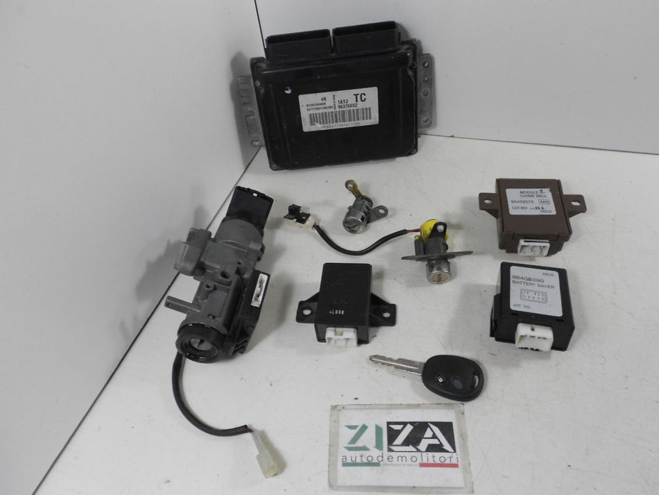 Kit Chiave ECU Chevrolet Kalos 1.2 53kw B12S1 2005 96376652 S010016040A9