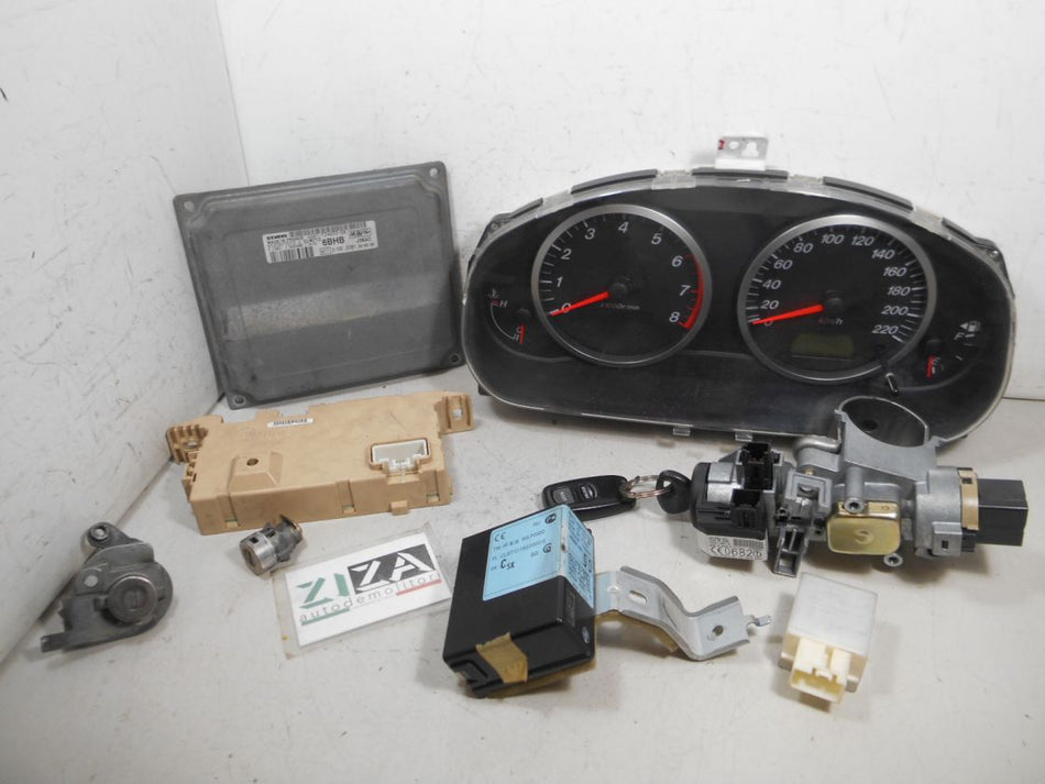 Kit Chiave ECU Mazda 2 DY 1.2 55kw 70cv 2004 4S61-12A650-SB