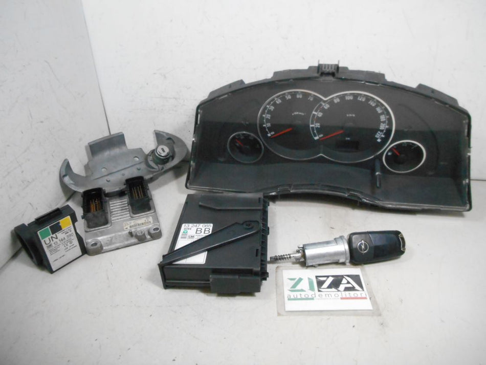 Kit Chiave ECU Opel Meriva A 1.4 90cv Z14XEP 2009 55353613 13247085