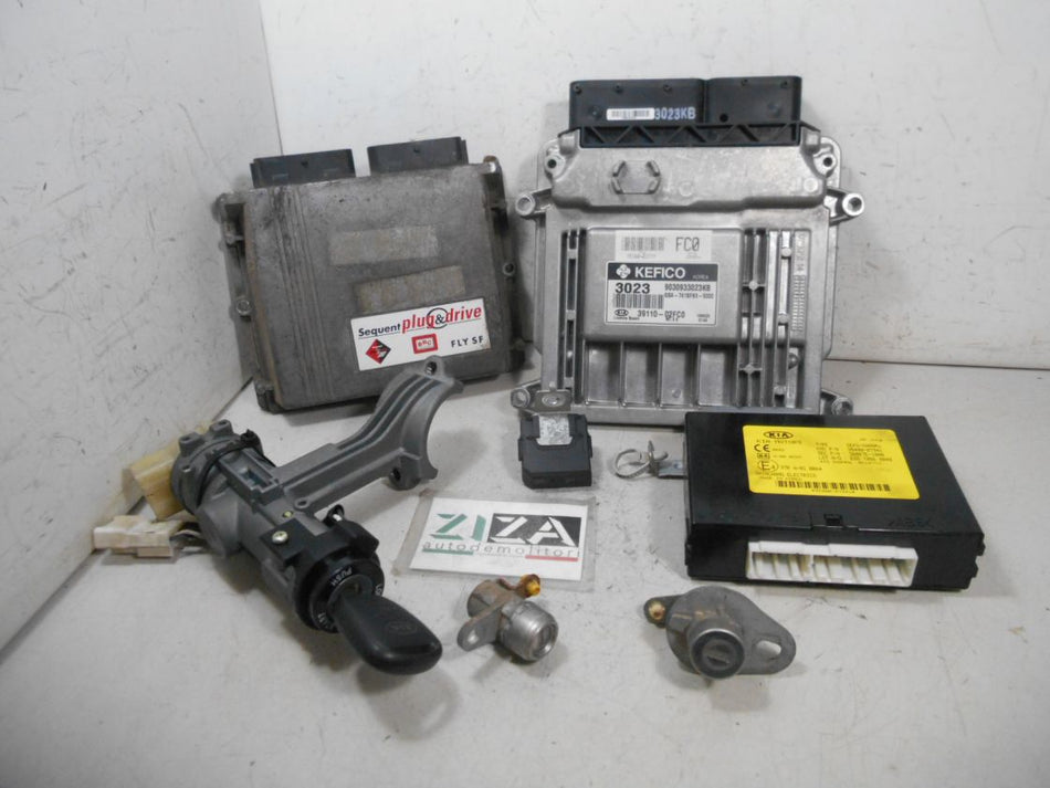 Kit Chiave ECU Kia Picanto SA Res. 1.1 B/GPL 46kw G4HG 2009 9030933023KB 39110-02FC0