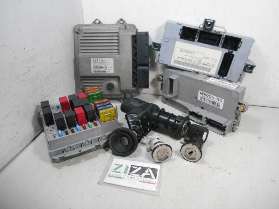 Kit Chiave ECU Fiat Punto 188 1.3 Mjet 51kw 70cv 188A9000 2005 55195817