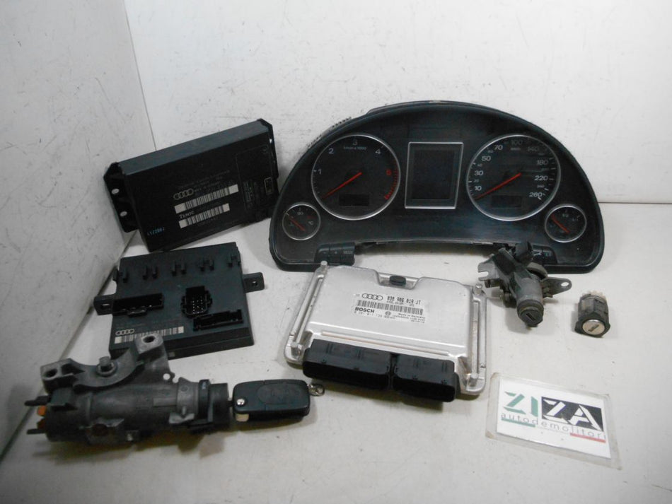Kit Chiave ECU Audi A4 B6 SW 1.9 130cv AVF 2003 038906019JT 8E0907279E