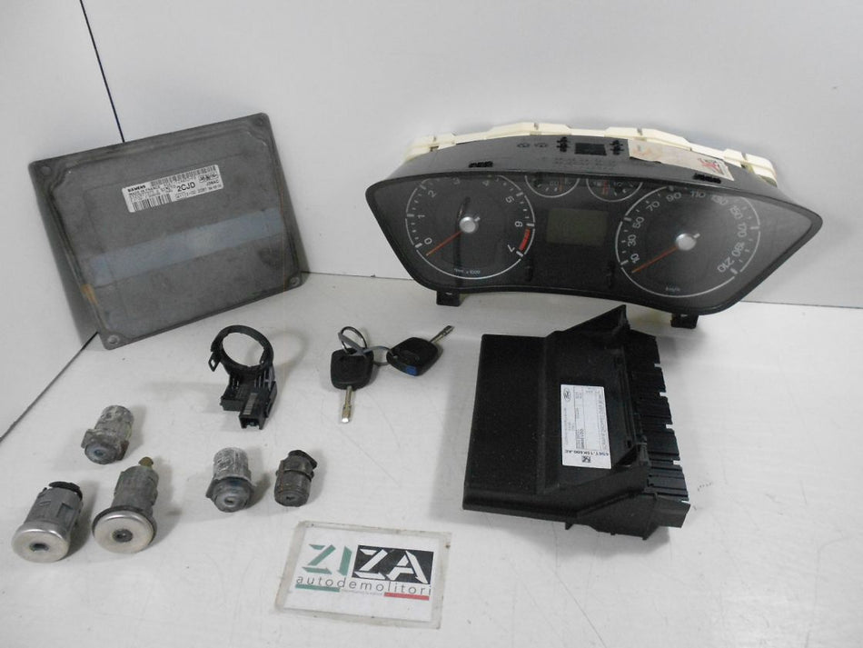 Kit Chiave ECU Ford Fiesta V 1.2 75cv FUJA 2006 6S61-12A650-FD