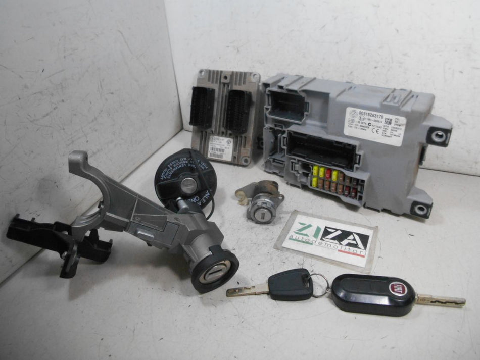 Kit Chiave ECU Fiat Grande Punto 1.4 B/Met 57kw 350A1000 2009 51857110 IAW5SF8.P2
