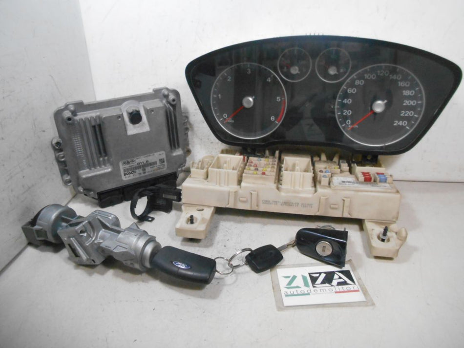 Kit Chiave ECU Ford Focus C-Max 1.6 TDCI 90cv HHDA 2007 8M51-12A650-LB 0281011701