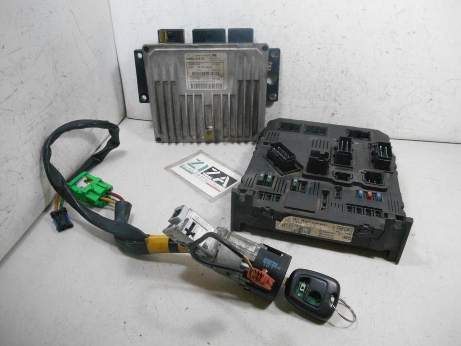 Kit Chiave ECU Citroen C3 I 1.4 66kw 90cv 8HY 2003 9650043480 9648715380
