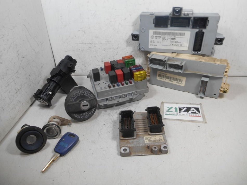 Kit Chiave ECU Fiat Punto 188 1.2 80cv 188A5000 2002 0261207901 00551803110