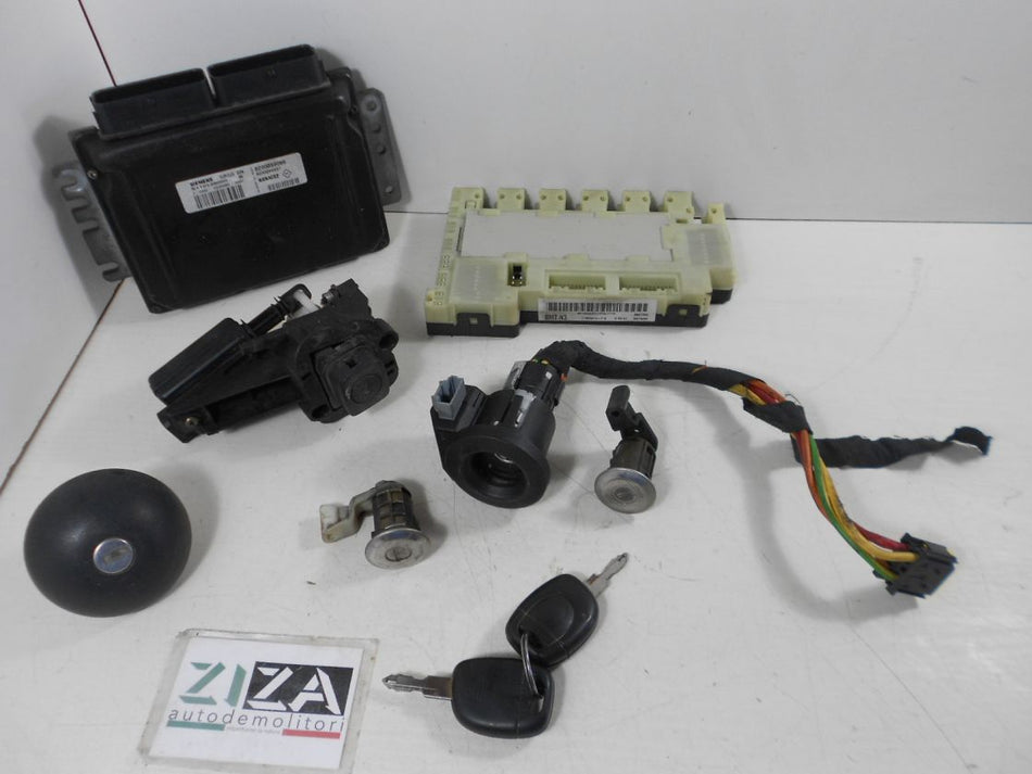 Kit Chiave ECU Renault Clio II 1.2 43kw D7FG7 2000 8200059086 8200044437 S110138000B