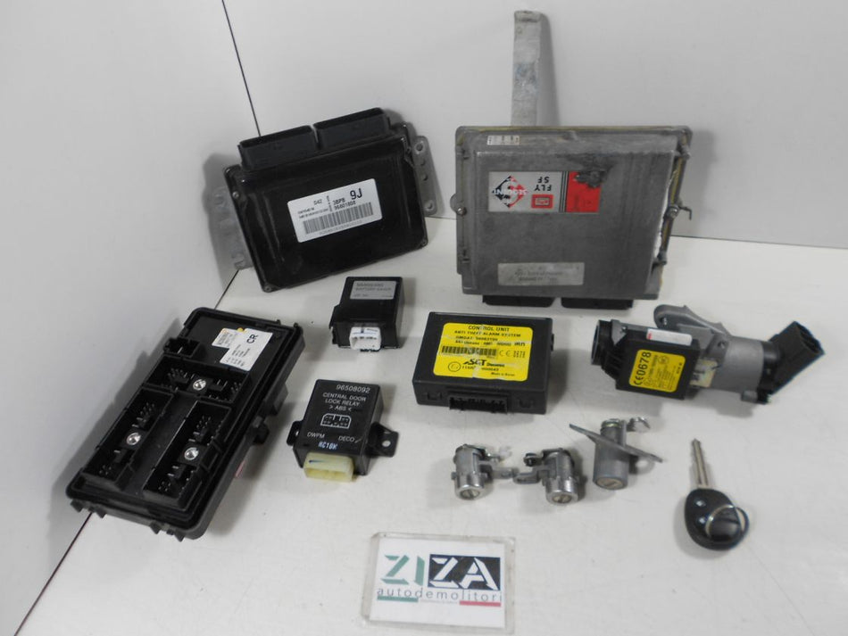 Kit Chiave ECU Chevrolet Matiz 1.0 B/GPL 66cv B10S1 2008 96801808 5WY5451B