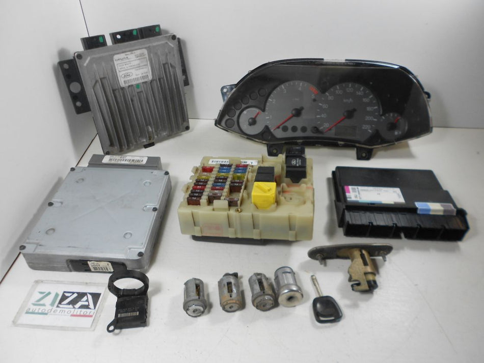 Kit Chiave ECU Ford Focus I SW 1.8 85kw F9DA 2002 1S4A-9F954-CJ 1S4F-12A650-XH