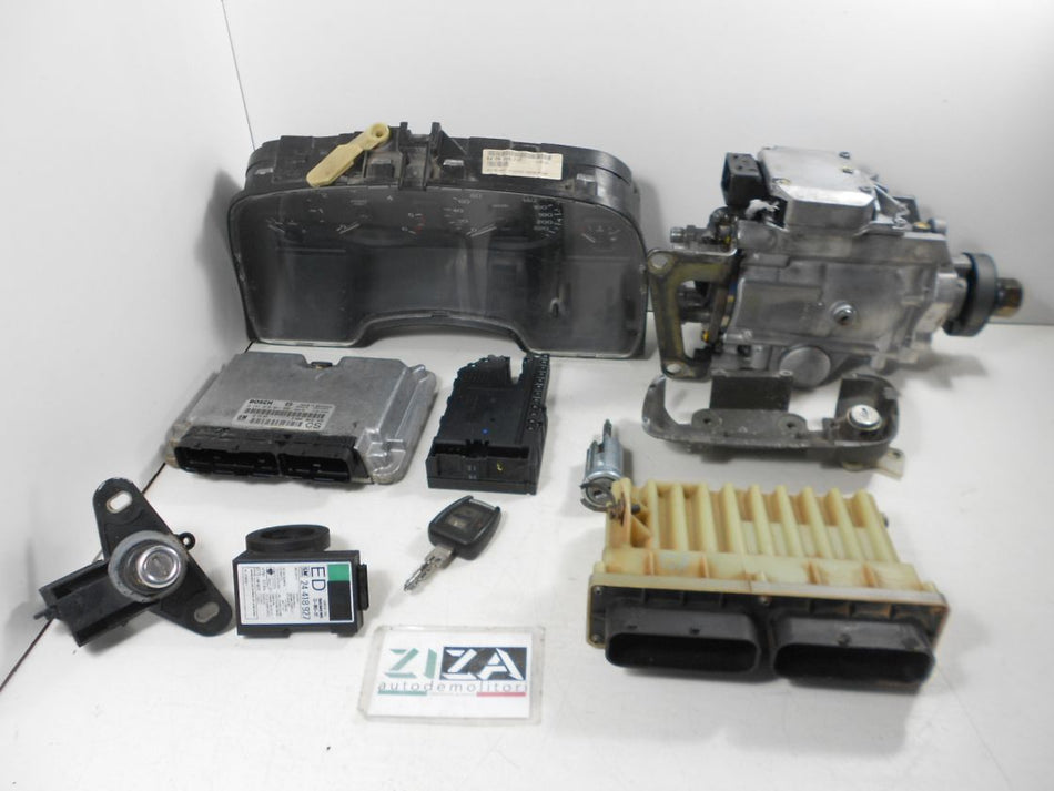 Kit Chiave ECU Opel Zafira A 2.0 60kw X20DTL 2000 09133269 0281010021 0281010888