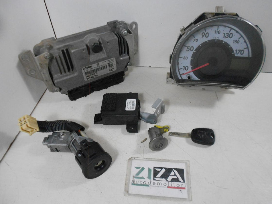 Kit Chiave ECU Peugeot 107 1.0 50kw 1KR 2009 89661-0H070 0261S04464