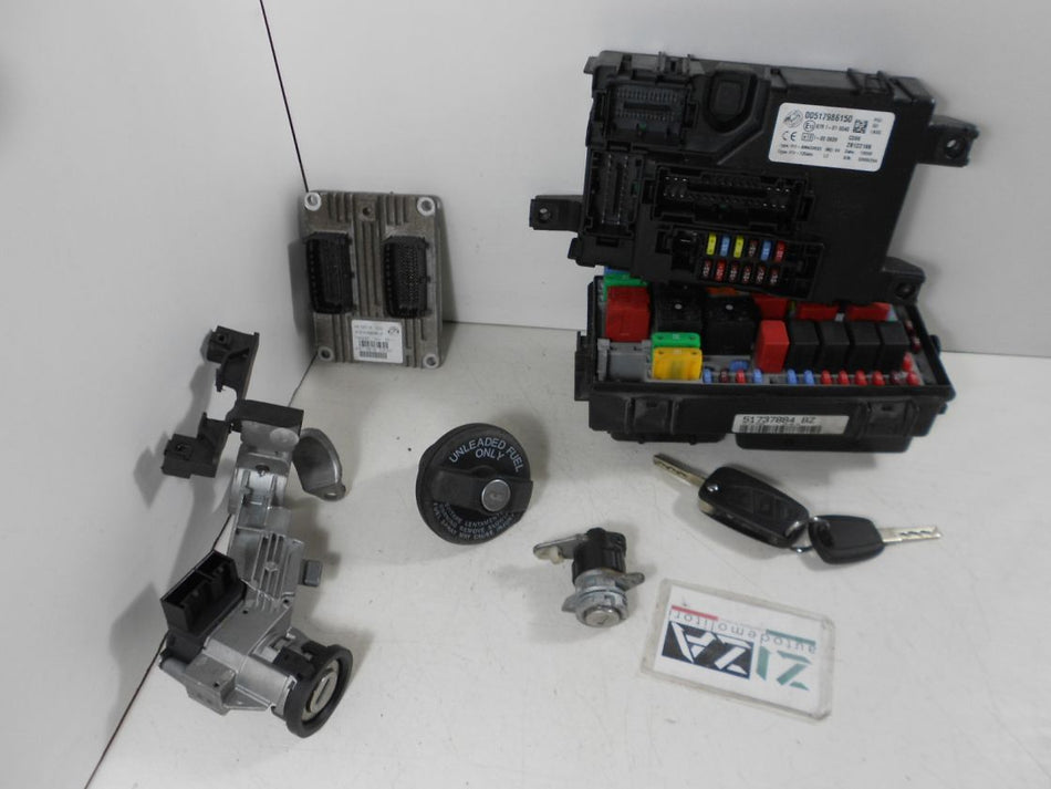 Kit Chiave ECU Fiat Fiat Grande Punto 1.2 48kw 199A4000 2008 51819351 IAW5SF3M1