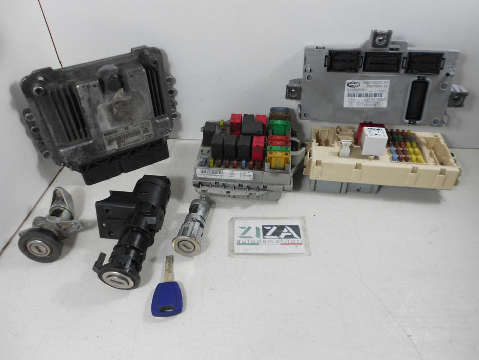 Kit Chiave ECU Fiat Stilo 1.9 Mjet 120cv 192A8000 2007 51798000 0281013672