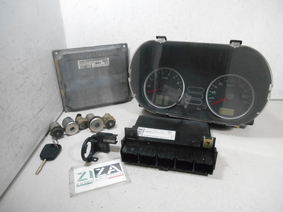 Kit Chiave ECU Ford Fiesta V 1.2 16V 55kw 75cv FUJA 2005 4S61-12A650-CA 2S6T-15K600-BF