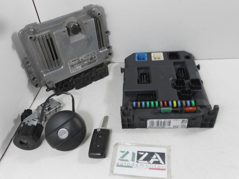 Kit Chiave ECU Citroen C3 II 1.4 HDI 50kw 8HR 2011 9677030080 0281017336