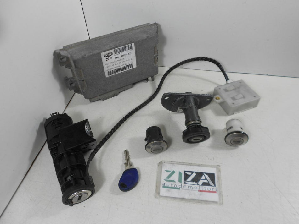 Kit Chiave ECU Fiat Seicento 0.9 29kw 39cv 1170A1.046 2000 46555914 IAW16FM.EC