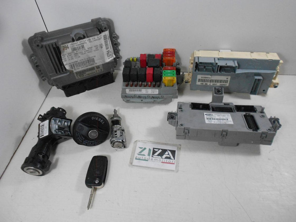 Kit Chiave ECU Fiat Bravo 198 1.9 120cv 192A8000 2007 51809689 0281013577