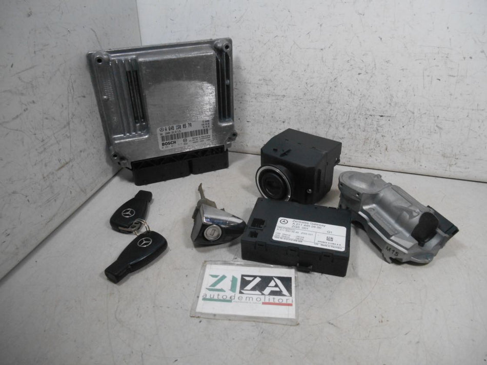 Kit Chiave ECU Mercedes W211 SW E320 3.2 130kw 648961 2005 A6481500579 0281011717