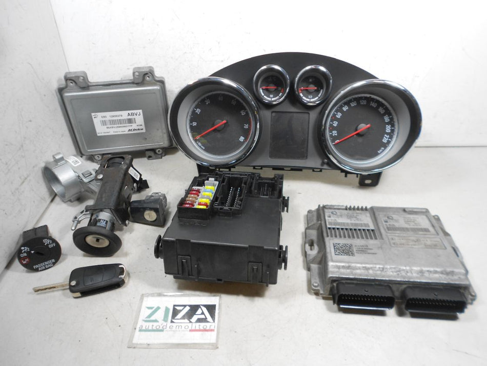 Kit Chiave ECU Opel Meriva B 1.4 B/Gpl 120cv B14NEL 2016 12659379 12642927