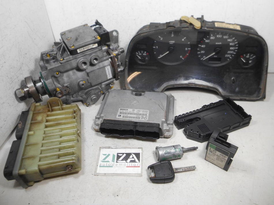 Kit Chiave ECU Opel Zafira A 2.0 DTI 74kw 101cv Y20DTH 2001 24417169 0281010268