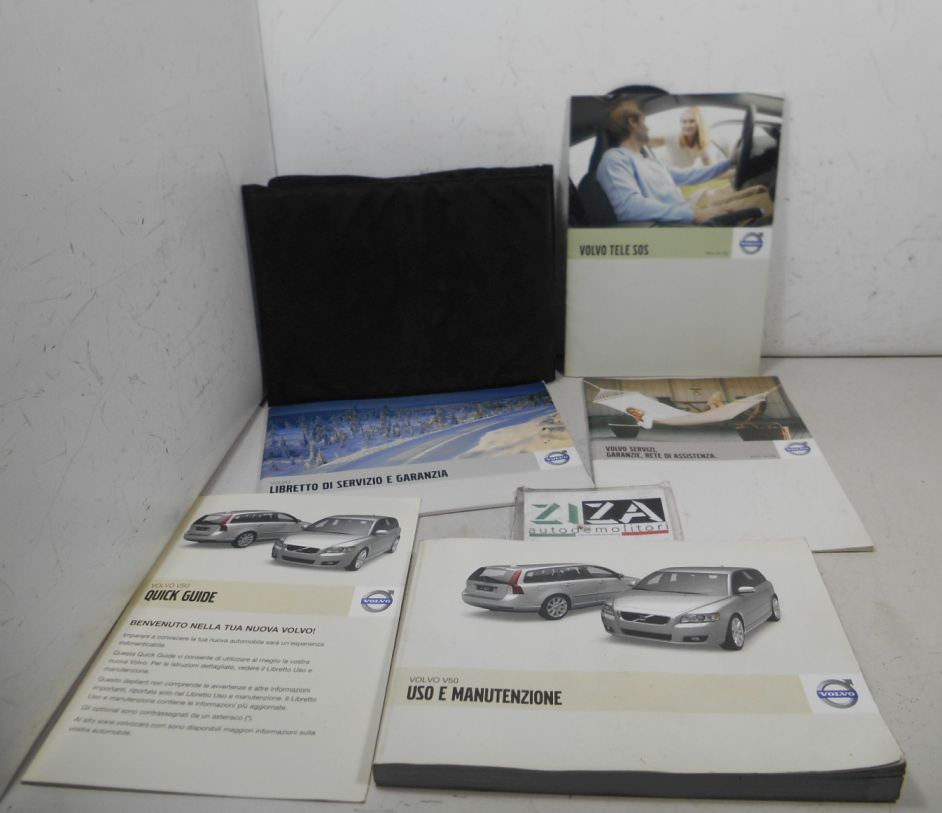 Libretto Manuale Uso Manutenzione Italiano Volvo V50 2008