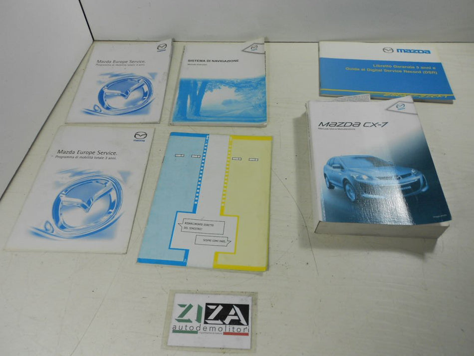 Libretto Manuale Uso Manutenzione Italiano Mazda CX-7 2010