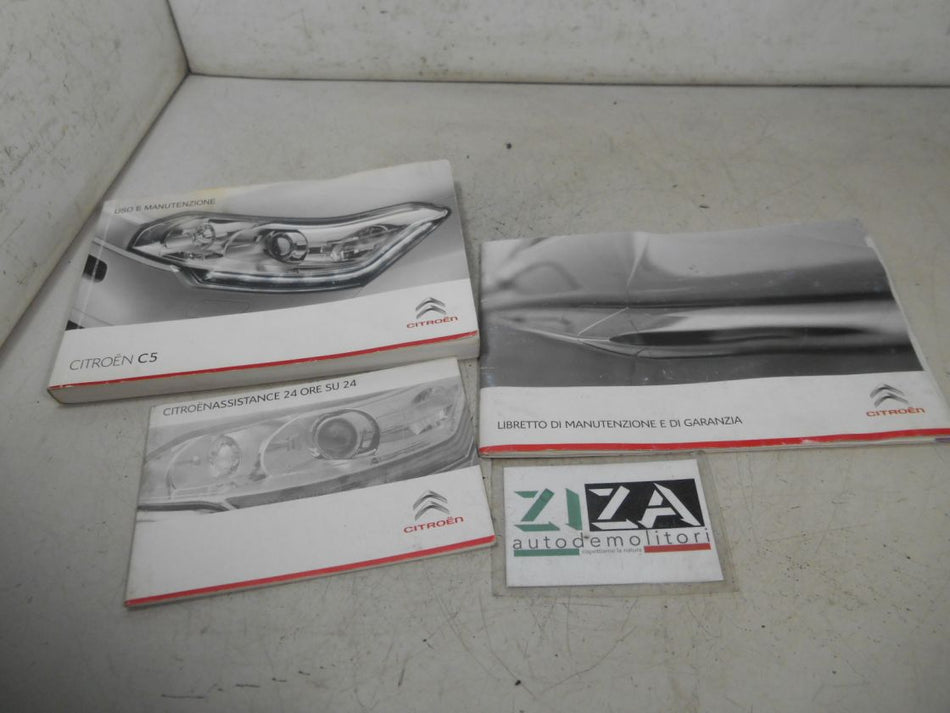 Libretto Manuale Uso Manutenzione Italiano Citroen C5 II 2011