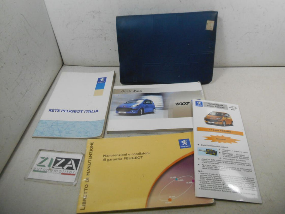 Libretto Manuale Uso Manutenzione Italiano Peugeot 1007 2007