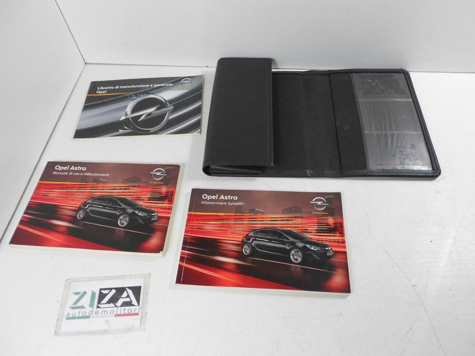 Libretto Manuale Uso Manutenzione Italiano Opel Astra J 2011