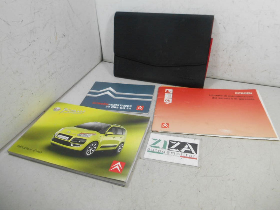 Libretto Manuale Uso Manutenzione Italiano Citroen C3 Picasso 2009