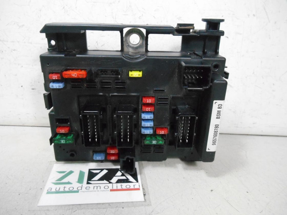 Scatola Fusibili Centralina BSM Peugeot 206+ 2009 9657608780 IND:G