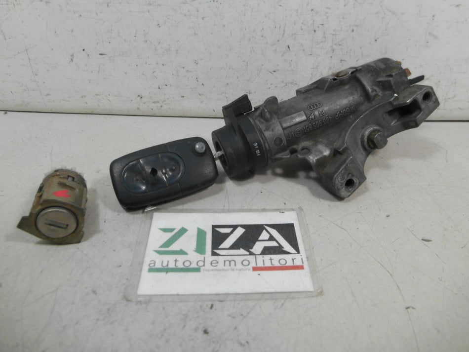 Cilindretto Avviamento + Chiave Audi A4 B6 1.9 130cv AVF 2003 4B0905851