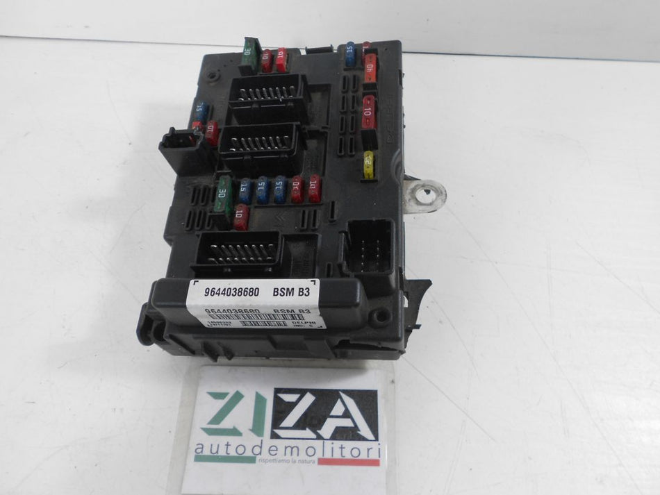 Scatola Fusibili Centralina BSM Peugeot 307 2.0 HDi RHS 2002 9644038680 IND:C