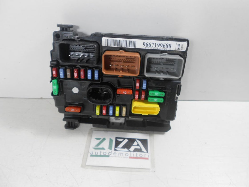 Scatola Fusibili Centralina BSM Citroen C3 I 1.4 50kw 8HZ 2009 9667199680