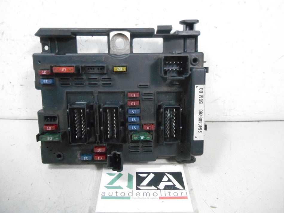 Scatola Fusibili Centralina BSM Peugeot 206 KFW 2002 9646405280 IND:D