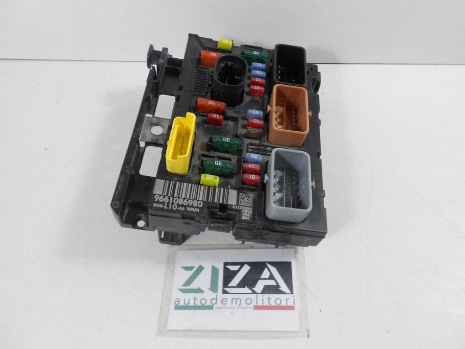 Scatola Fusibili Centralina BSM Peugeot 207 1.6 80kw 9HZ 2006 9661086980