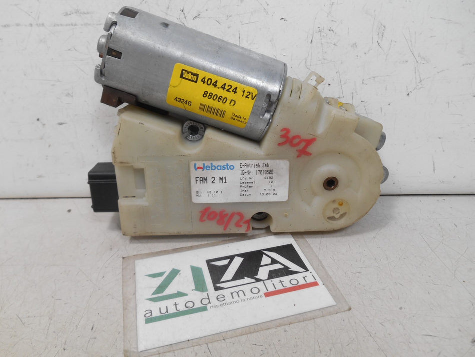 Motorino Tetto Apribile Peugeot 307 2002 404.424 88060D 1701050B