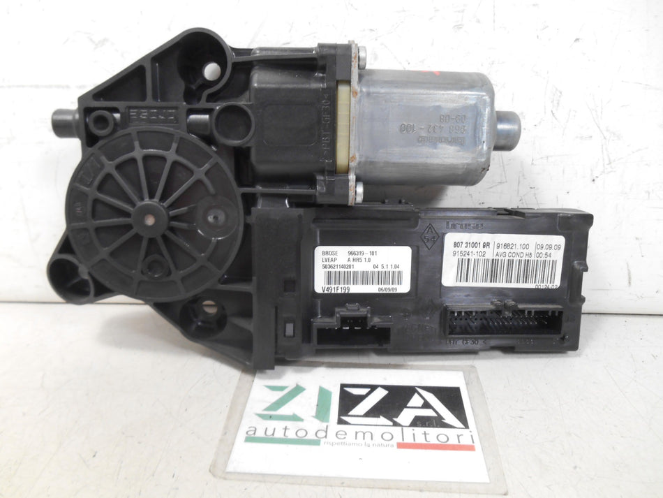 Motorino Alzacristalli Anteriore Sinistro Renault Megane III 2010 807310019R 966319-101