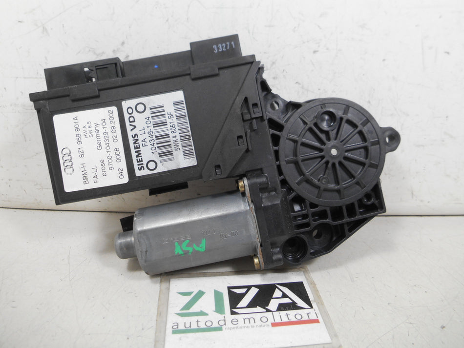 Motorino Alzacristalli Anteriore Sinistro Audi A2 2001 8Z1959801A HWA SW6.5