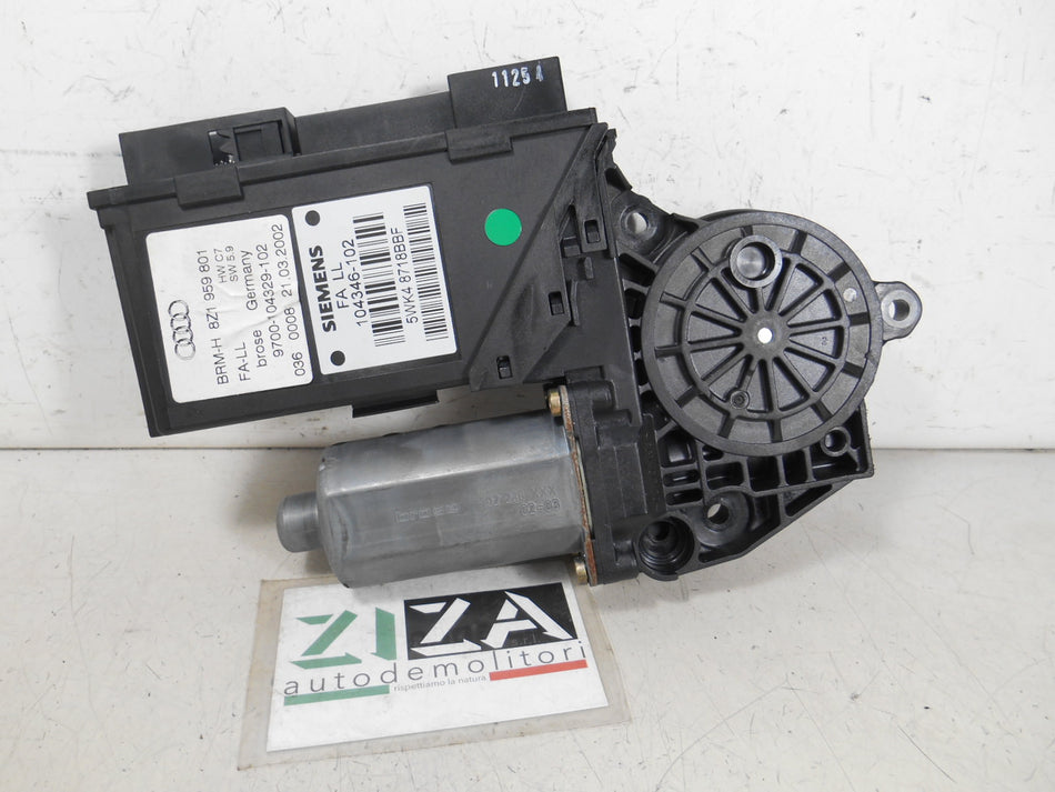 Motorino Alzacristalli Anteriore Sinistro Audi A2 2002 8Z1959801 HWC7 SW5.9