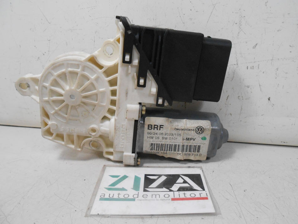 Motorino Alzacristalli Posteriore Sinistro VW Touran 2003 1K0959703B 995928-104 996645-100
