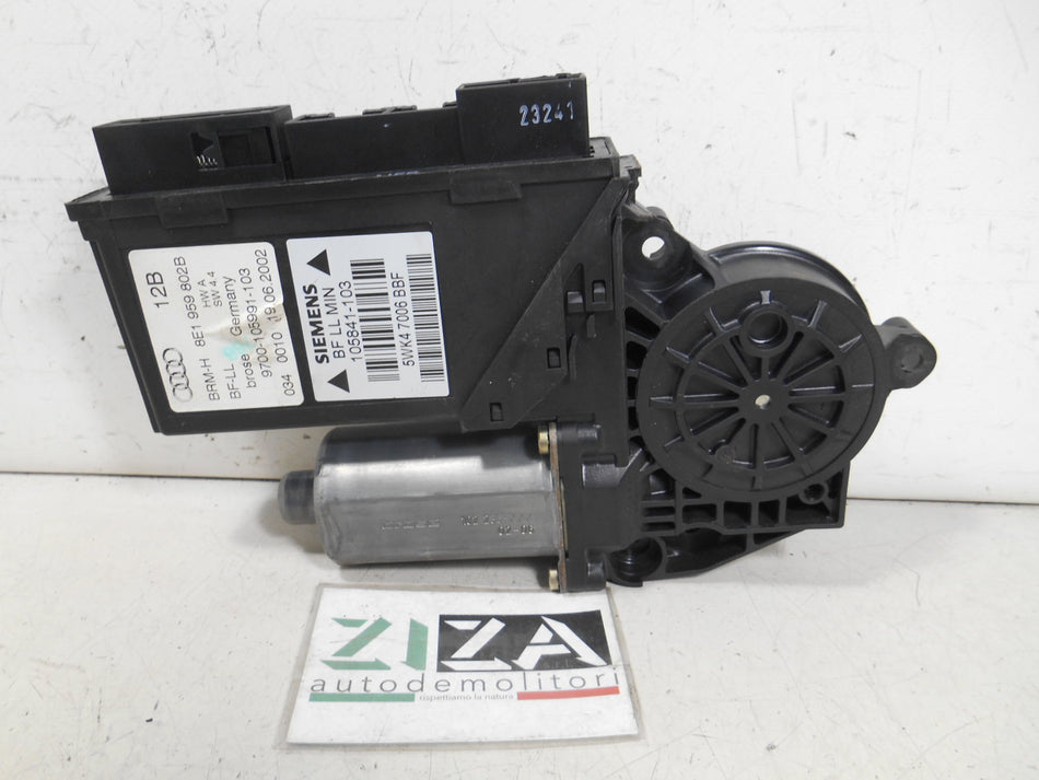 Motorino Alzacristalli Anteriore Destro Audi A4 B6 SW 2002 8E1959802B 105841-103