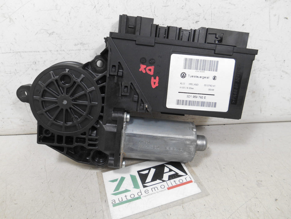 Motorino Alzacristalli Anteriore Destro VW Touareg I 2006 3D1959792E 7L0959702G