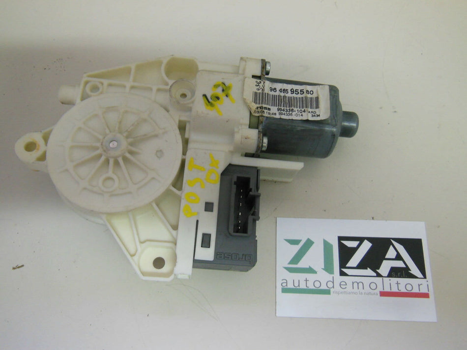 Motorino Alzacristalli Posteriore Destro Peugeot 407 2004 9646595580 0130822200